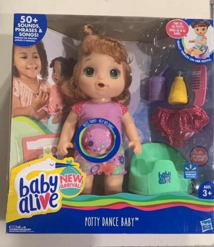Baby Alive Potty Dance Baby Red Curly Hair 72853